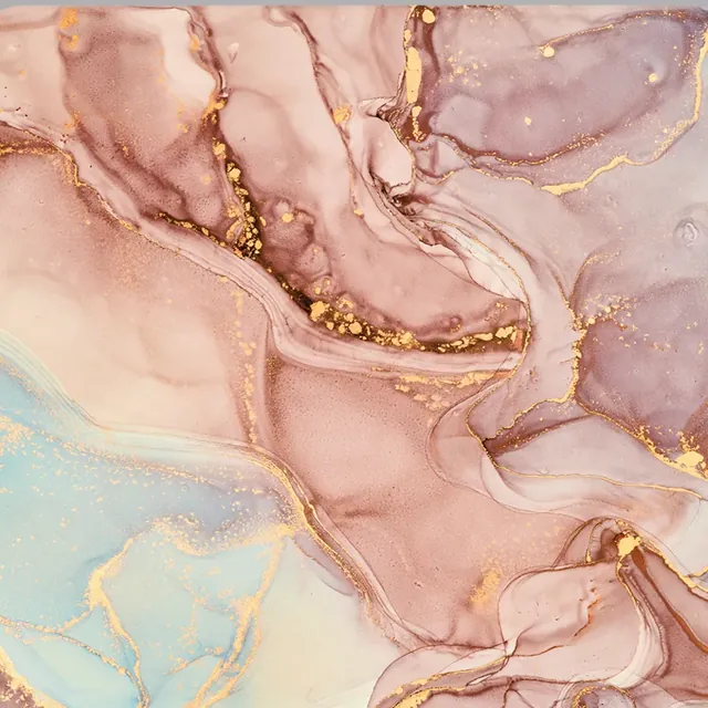 Humanity backdrop: blush and cream ink marbling with fine gold veining