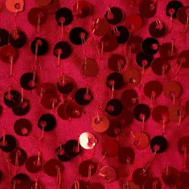 Red Sequin backdrop: deep ruby sequins on red, densely packed