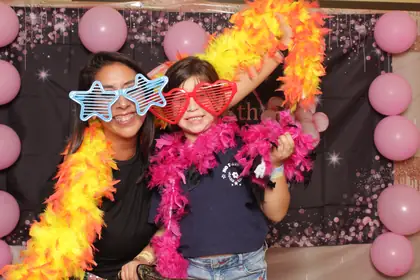 Frame 3 of a Trendy Booth print strip from Sarah's 30th